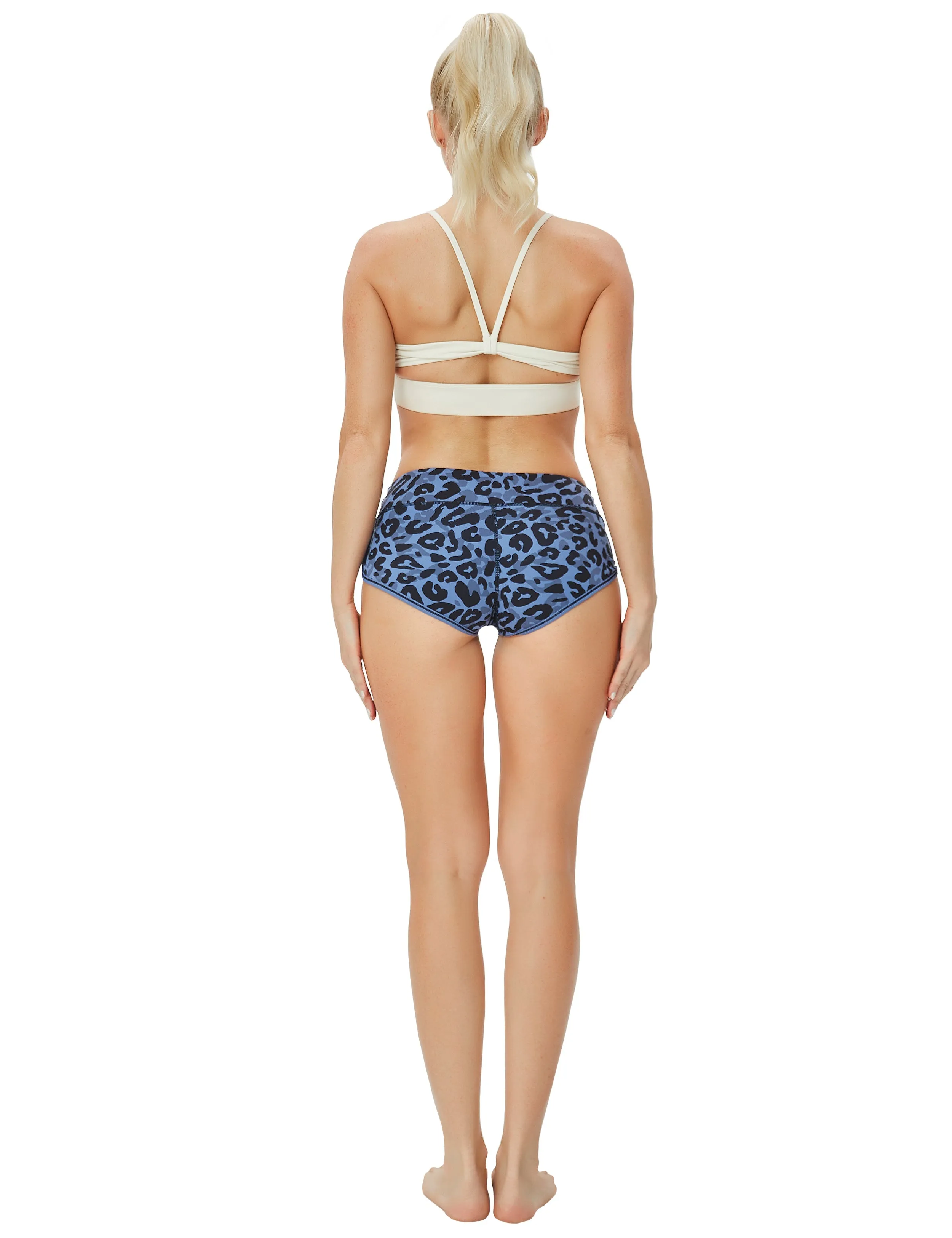 Printed Booty Golf Shorts navy_leopard_Golf