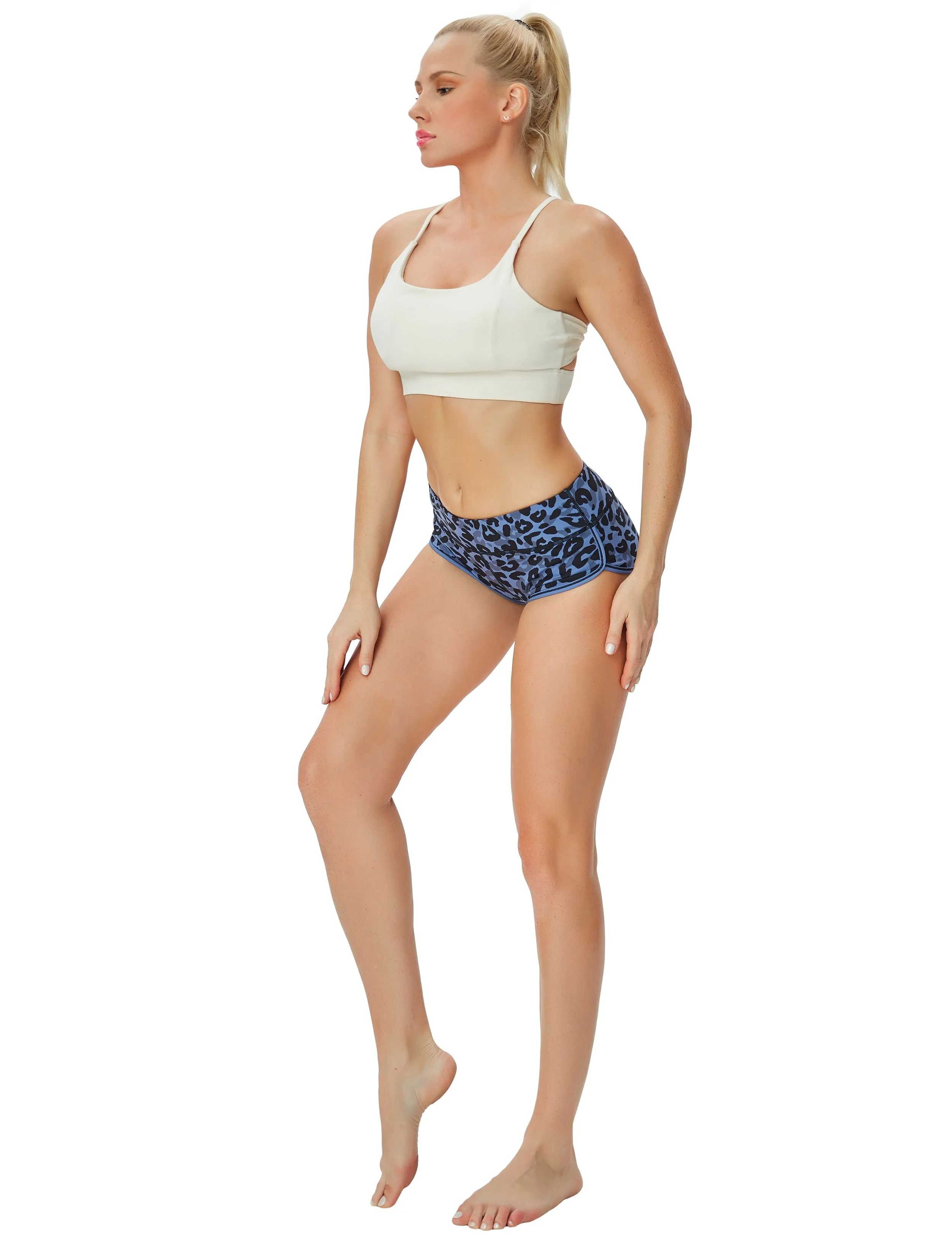 Printed Booty Golf Shorts navy_leopard_Golf