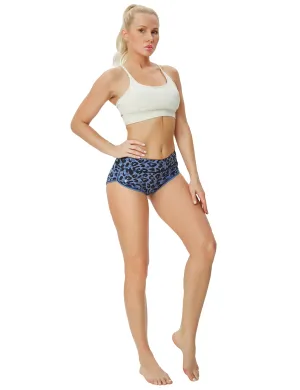 Printed Booty Pilates Shorts navy_leopard_Pilates