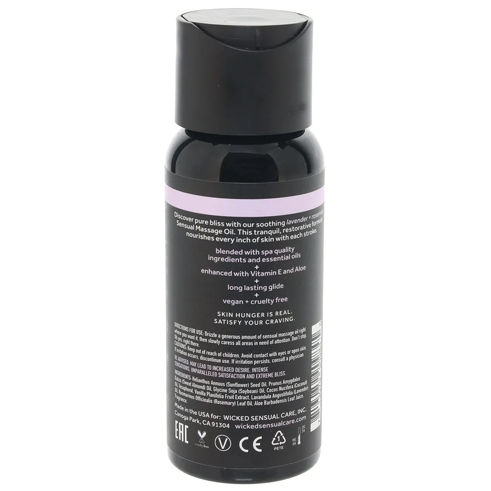 Sensual Massage Oil 4oz/120ml in Lavender & Rosemary