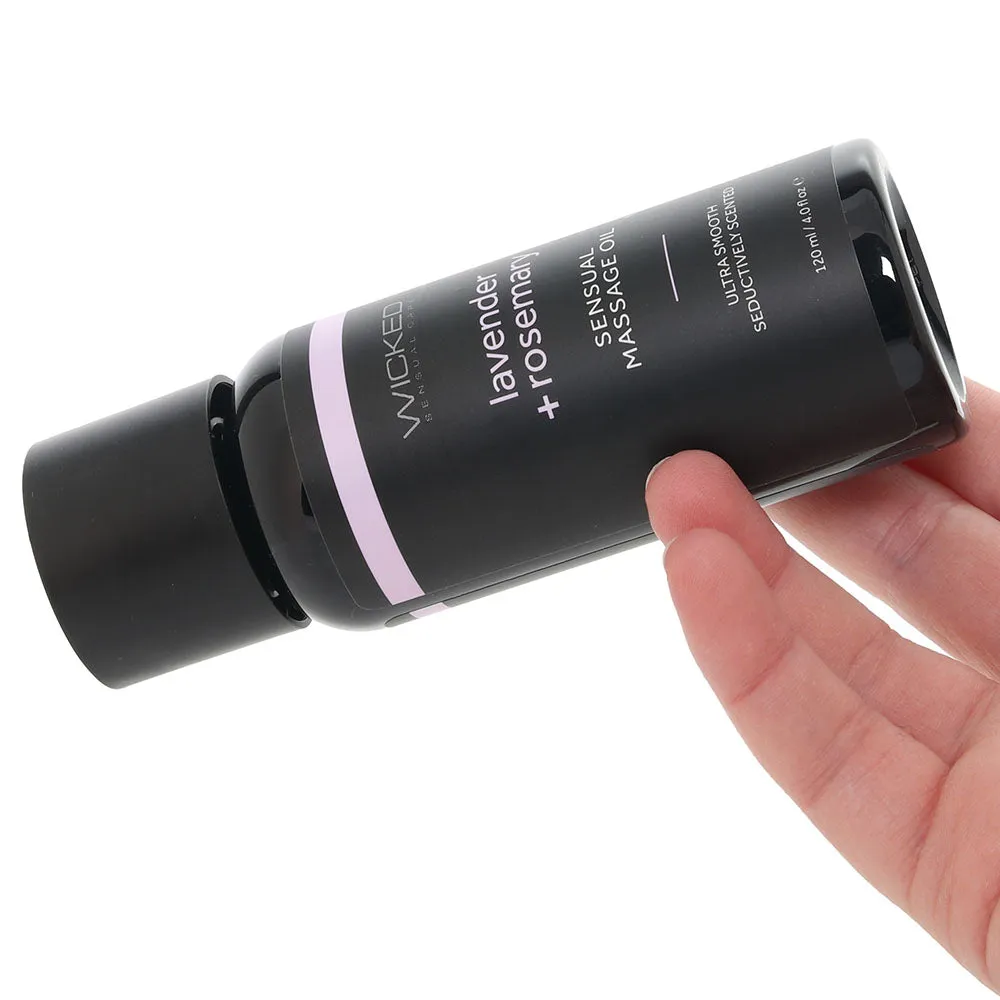Sensual Massage Oil 4oz/120ml in Lavender & Rosemary