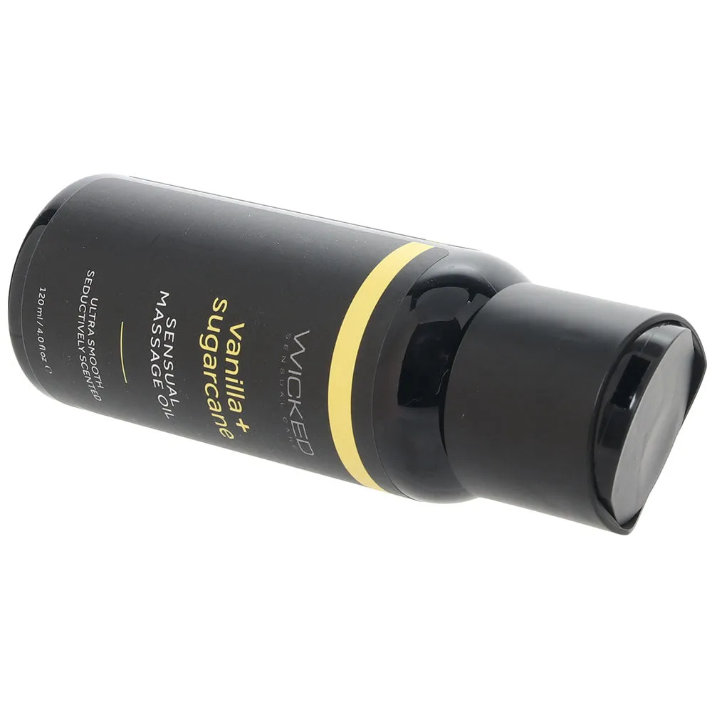 Sensual Massage Oil 4oz/120ml in Vanilla & Sugarcane