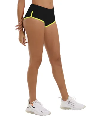 Sexy Booty Plus Size Shorts black_fluorescentyellow_Plus Size