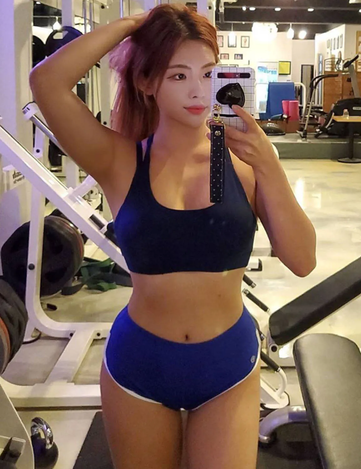 Sexy Booty Plus Size Shorts navy ins_Plus Size