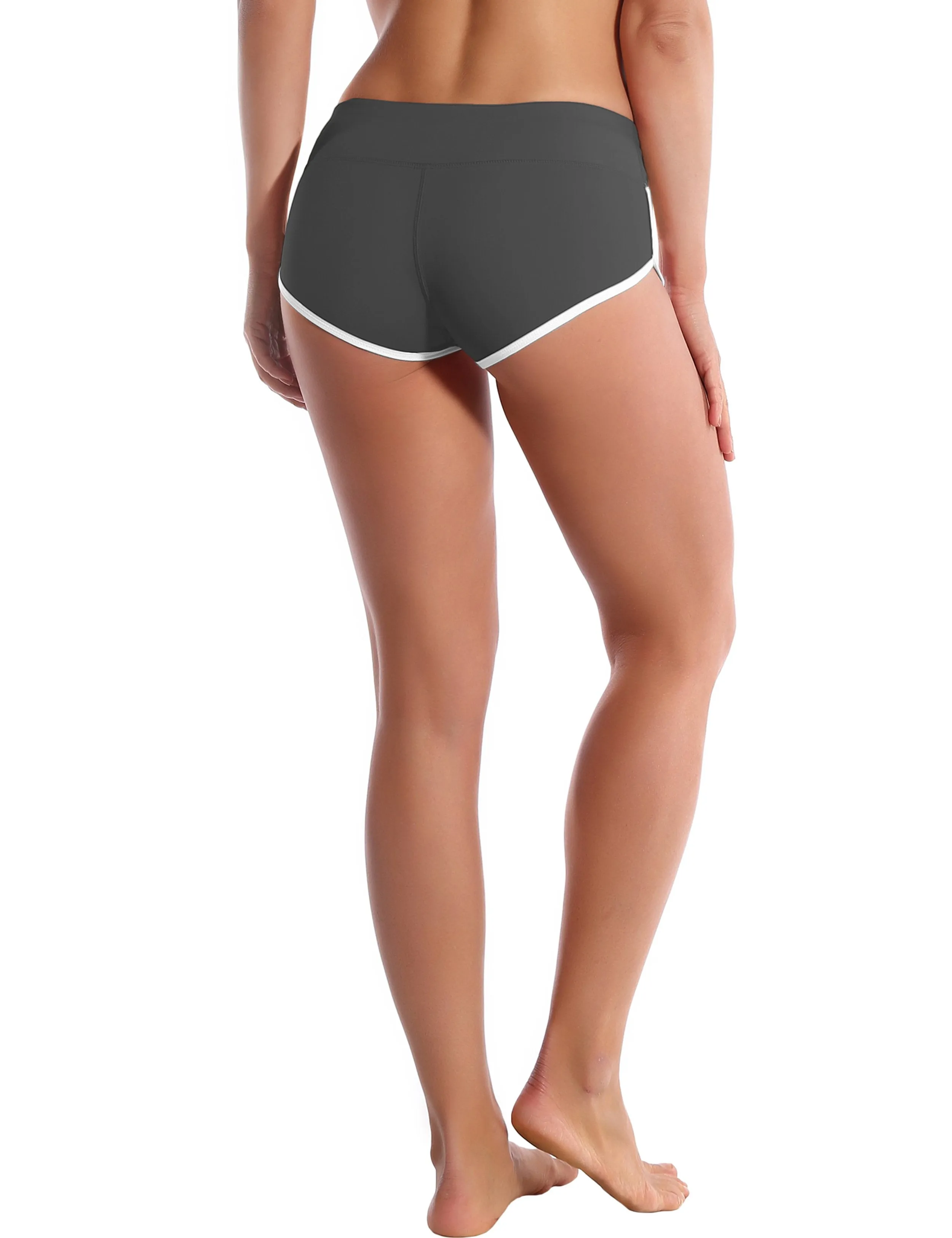 Sexy Booty Plus Size Shorts shadowcharcoal ins_Plus Size