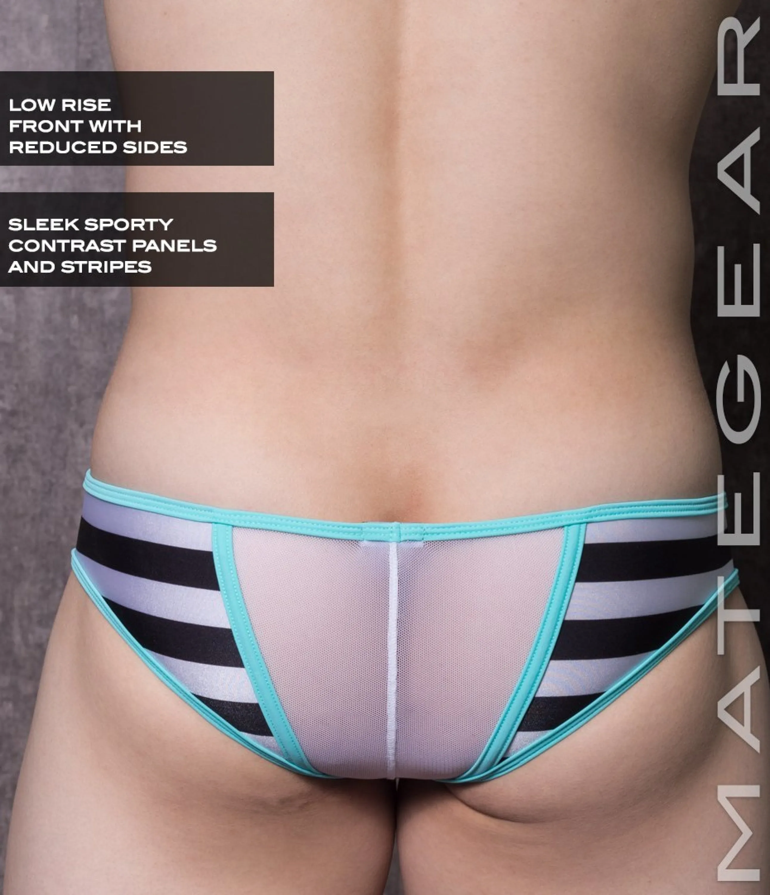 Sexy Mens Swimwear Mini Swim Squarecut - Go Mi (Reduced Sides)