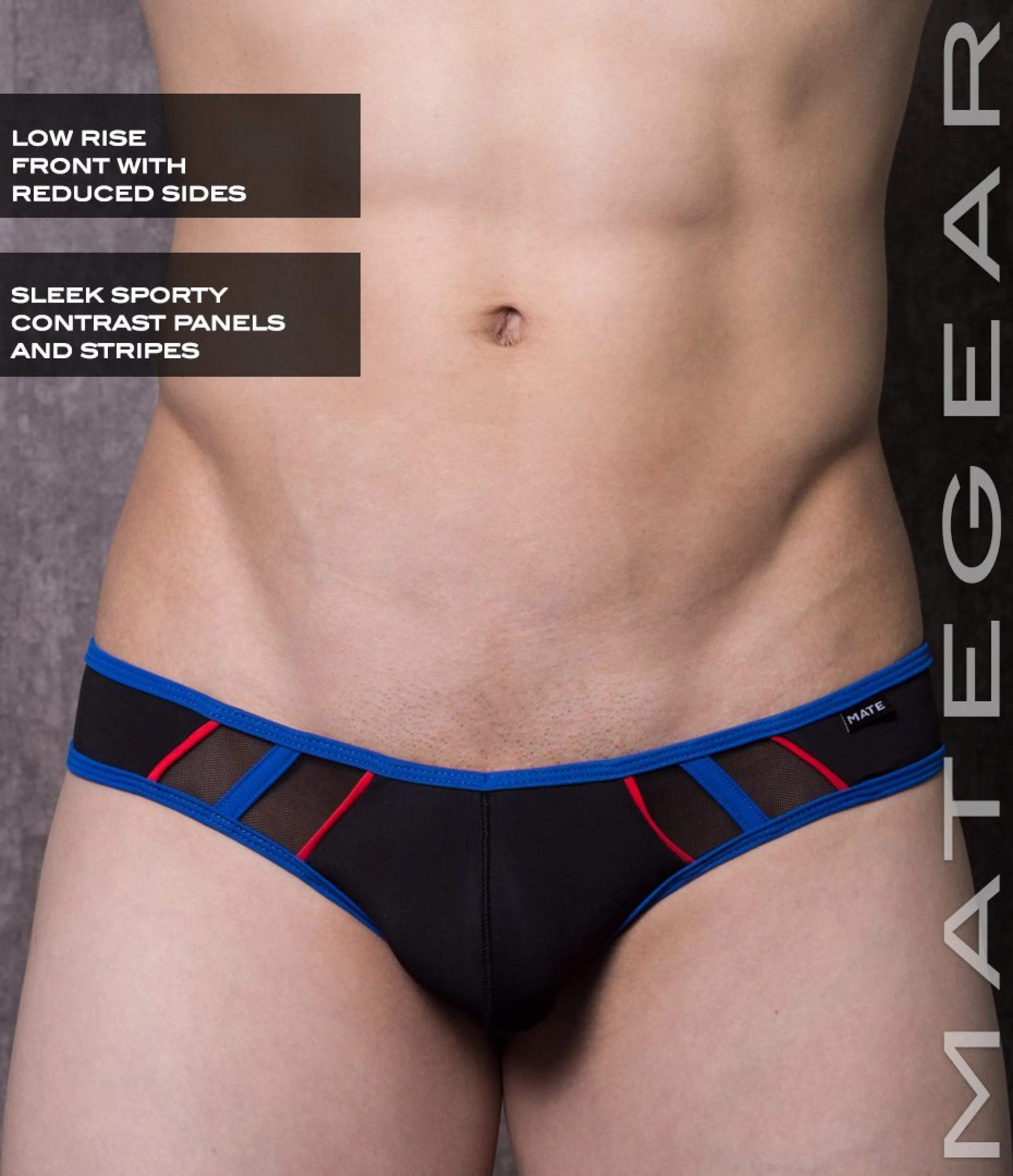 Sexy Mens Swimwear Mini Swim Squarecut - Go Mi (Reduced Sides)