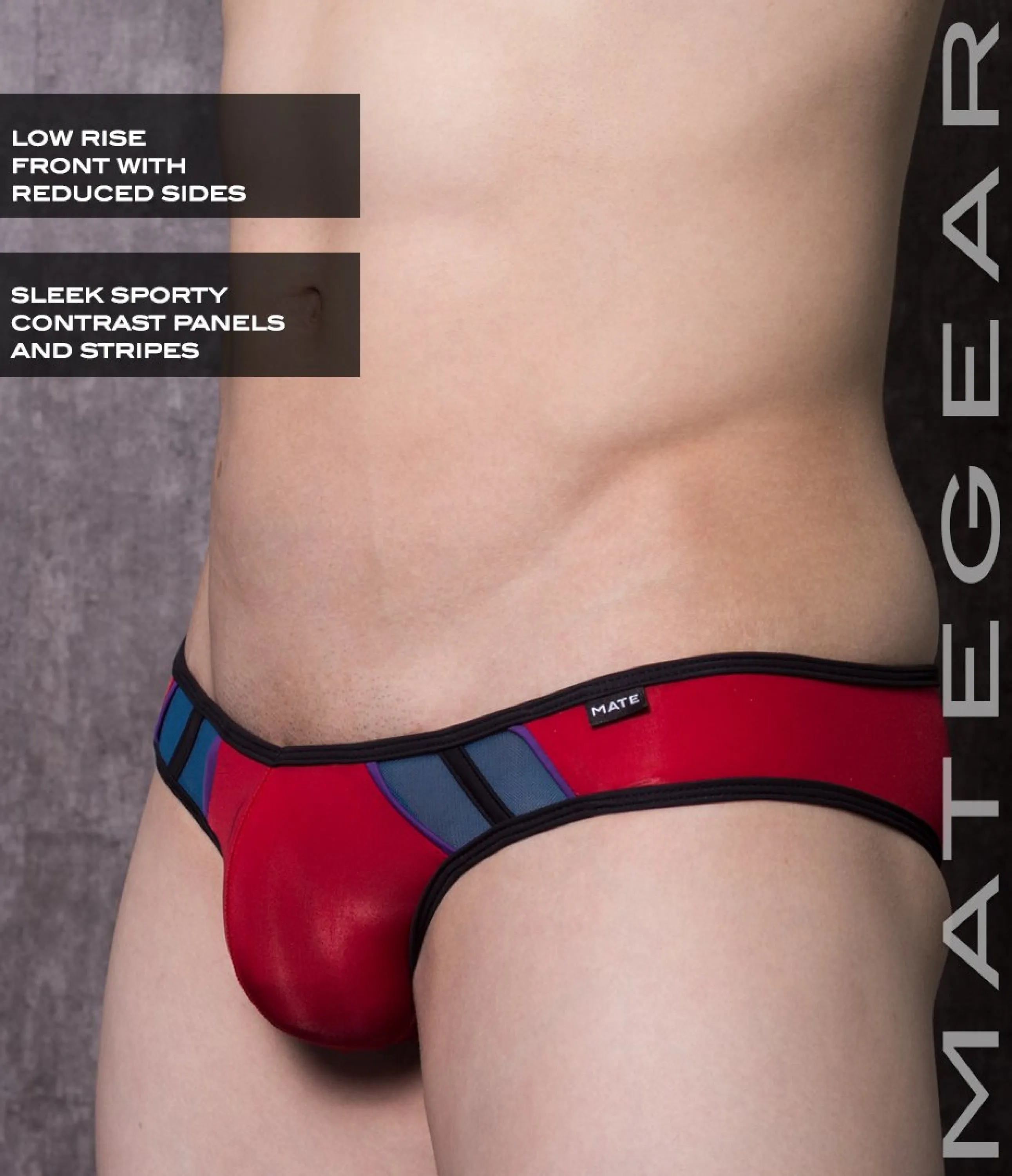 Sexy Mens Swimwear Mini Swim Squarecut - Go Mi (Reduced Sides)