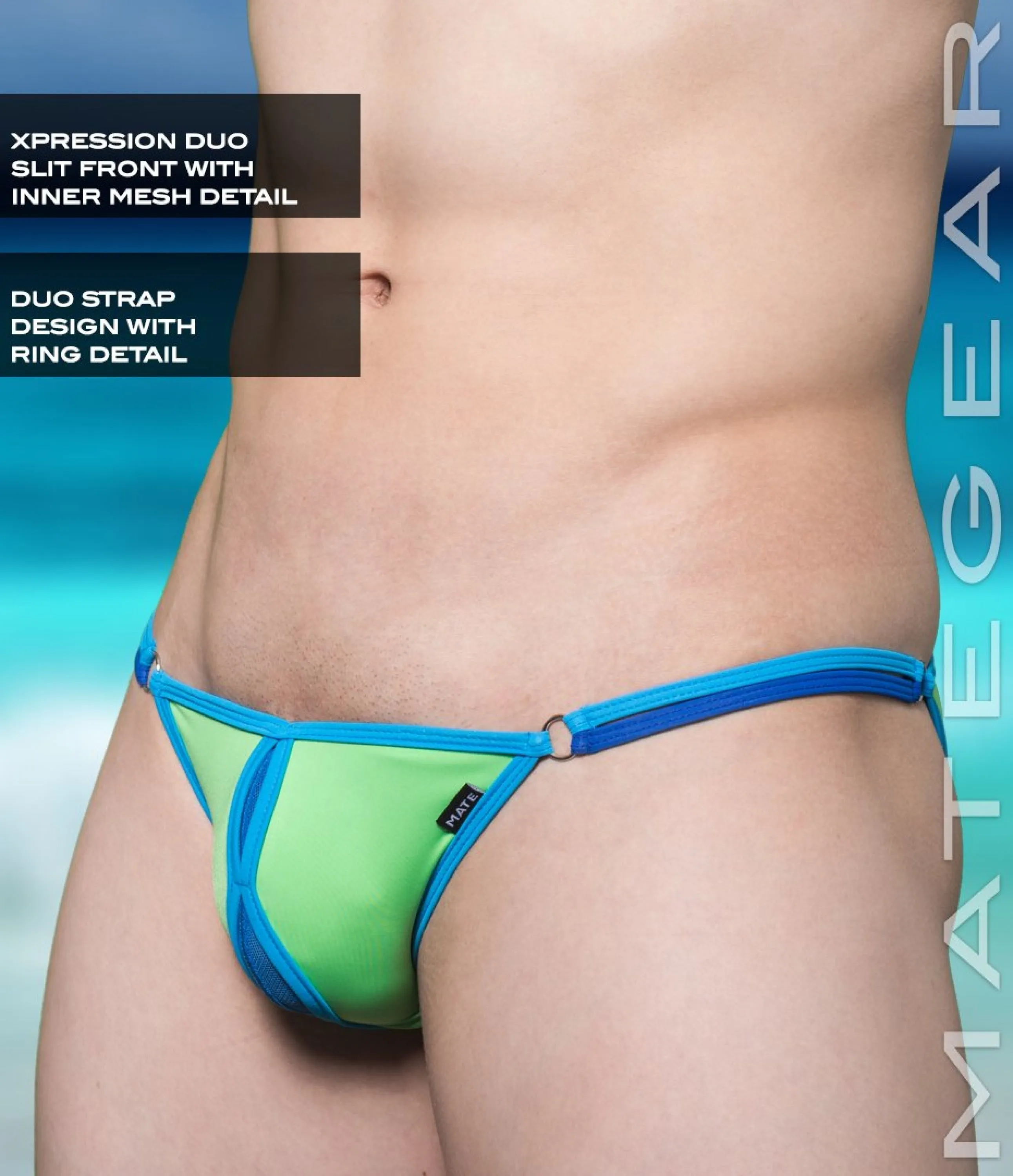 Sexy Men's Swimwear Xpression Mini Swim Bikini - Hu Hyo (Double Slit Front)