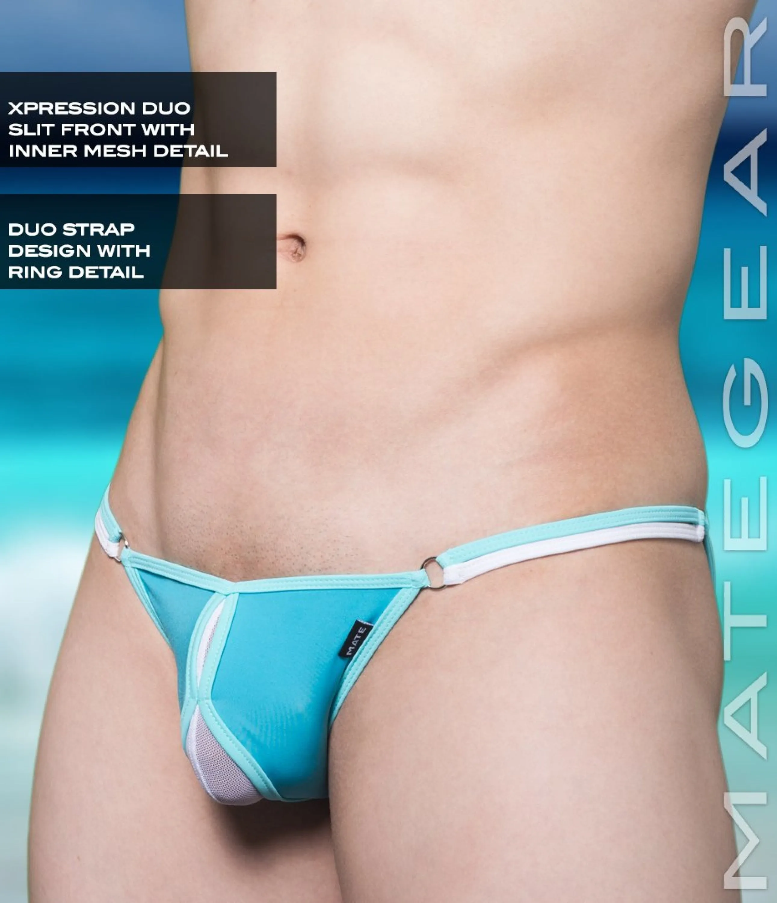 Sexy Men's Swimwear Xpression Mini Swim Bikini - Hu Hyo (Double Slit Front)
