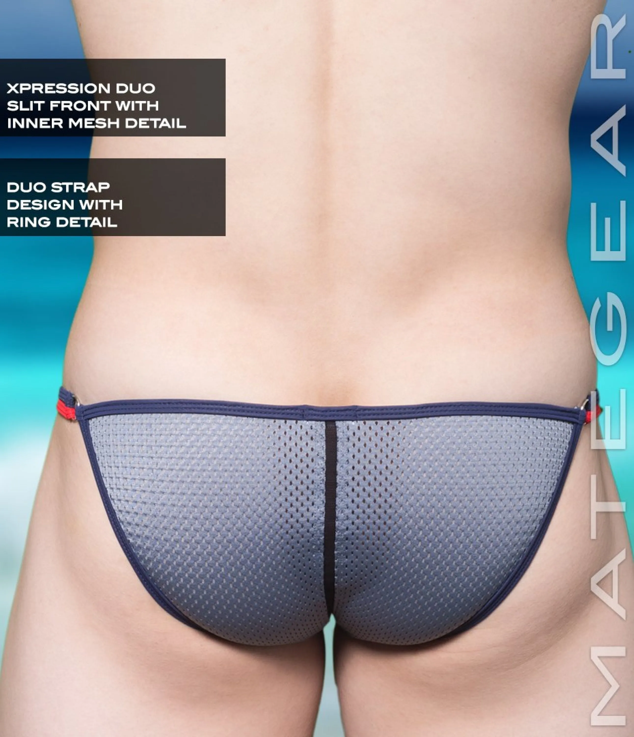 Sexy Men's Swimwear Xpression Mini Swim Bikini - Hu Hyo (Double Slit Front)