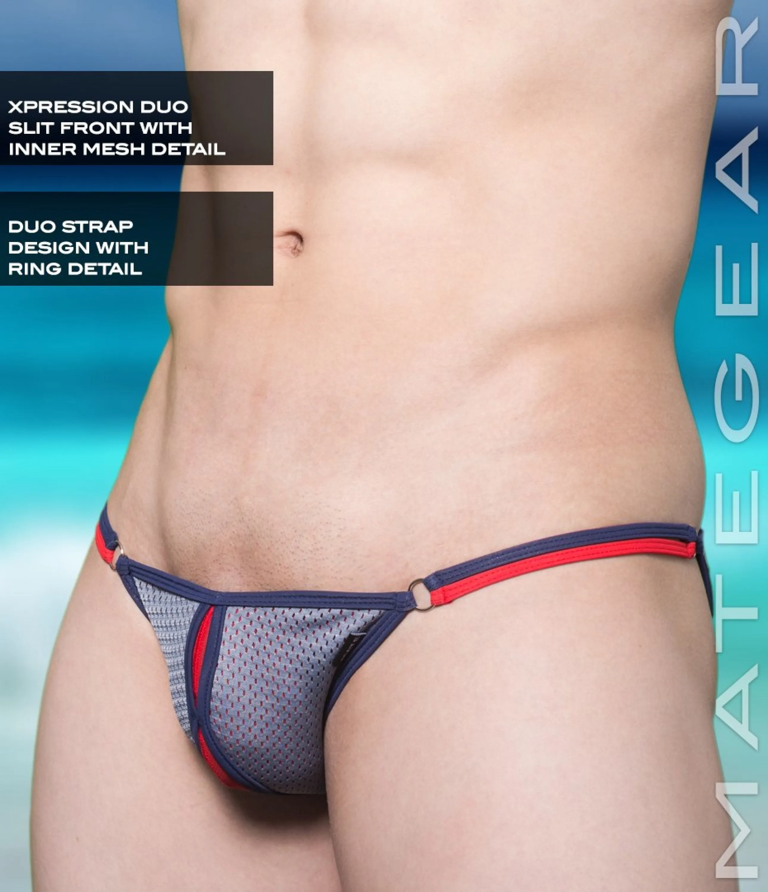 Sexy Men's Swimwear Xpression Mini Swim Bikini - Hu Hyo (Double Slit Front)