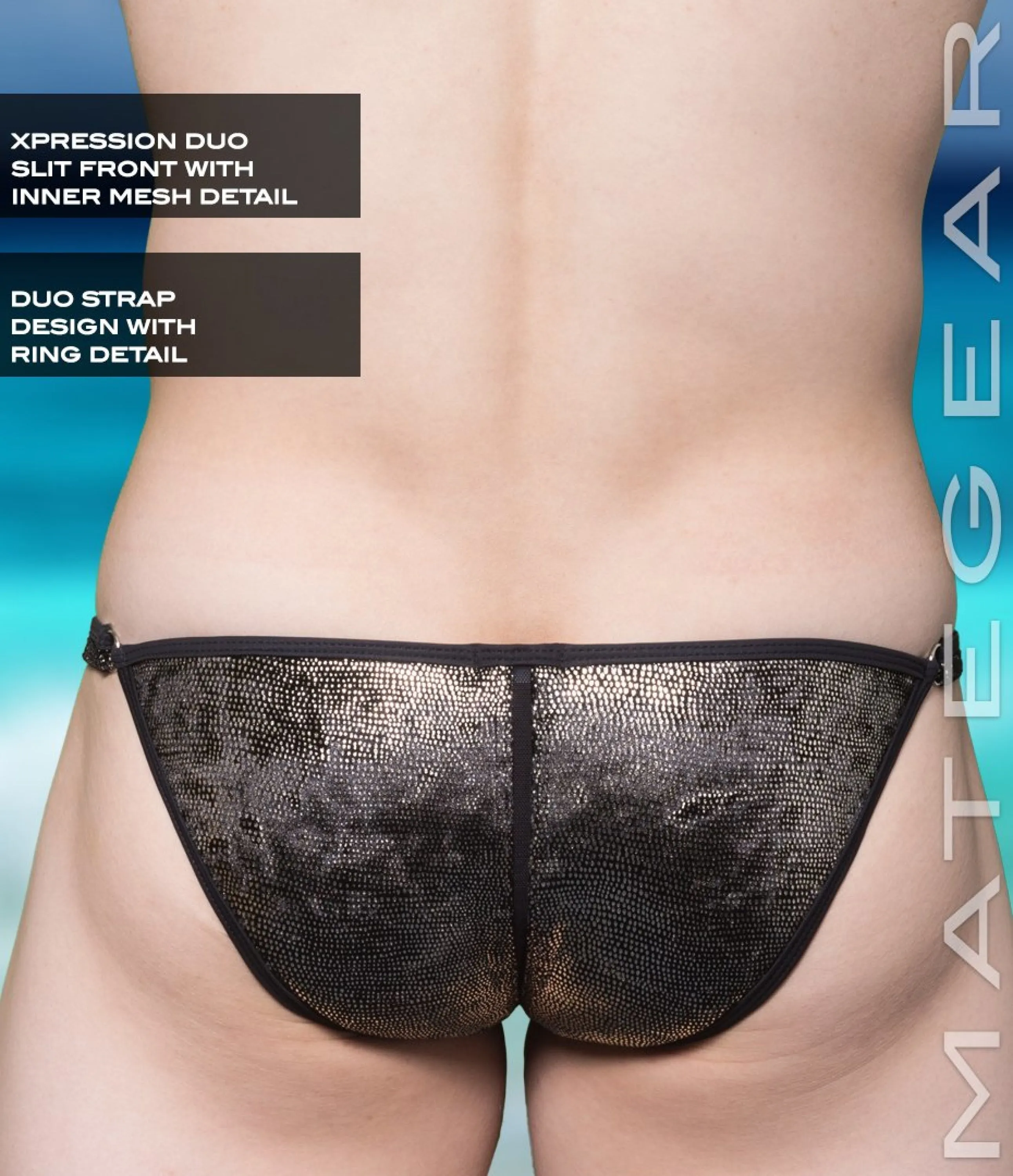Sexy Men's Swimwear Xpression Mini Swim Bikini - Hu Hyo (Double Slit Front)