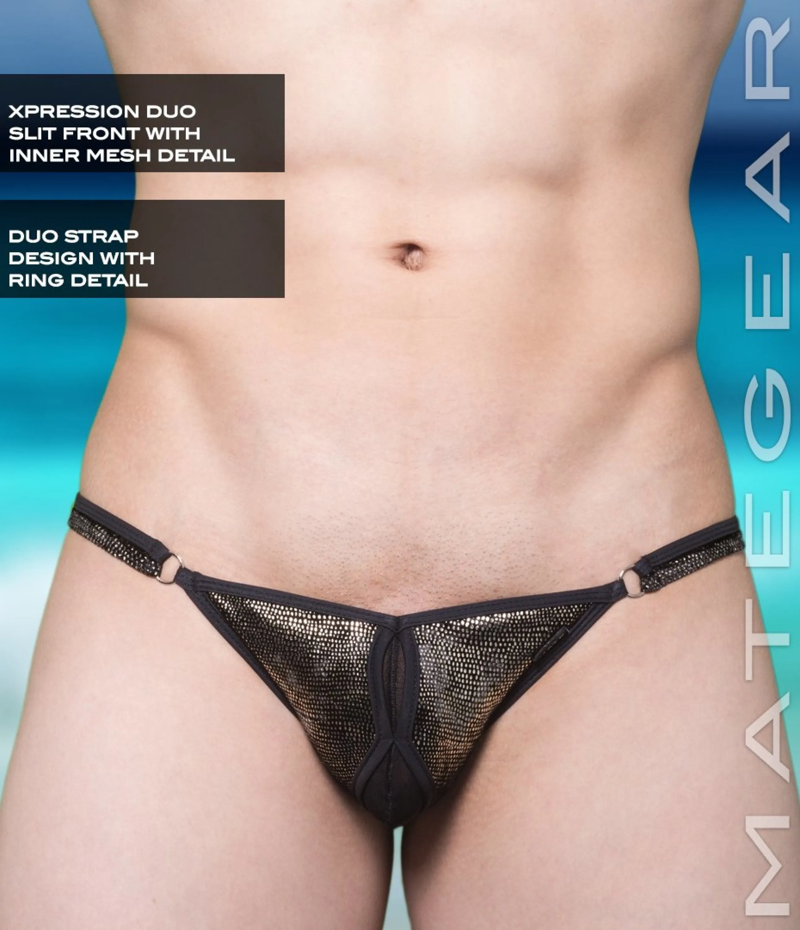 Sexy Men's Swimwear Xpression Mini Swim Bikini - Hu Hyo (Double Slit Front)