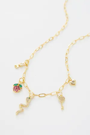 Snake Charm Necklace