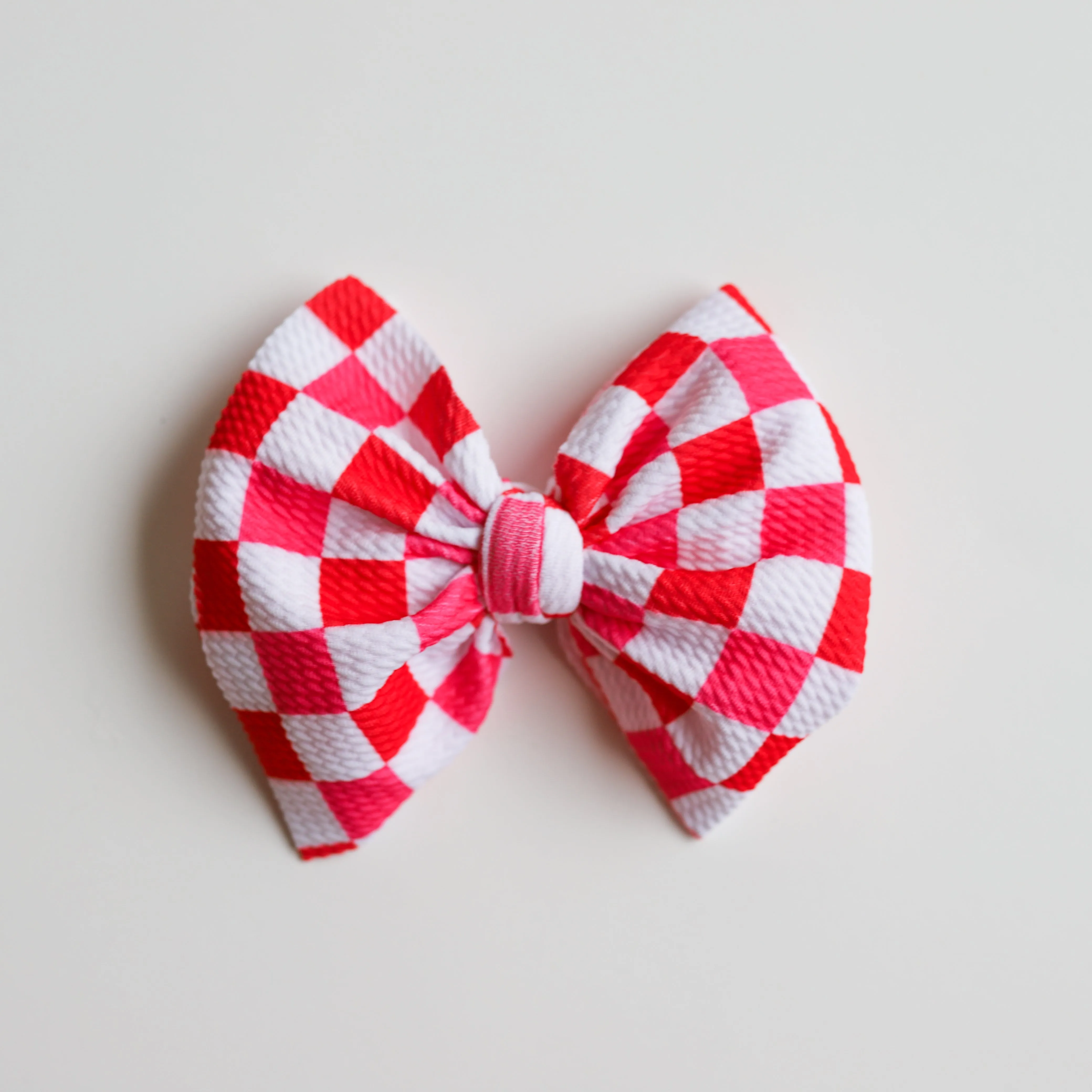 Strawberry Red Checkers Bow