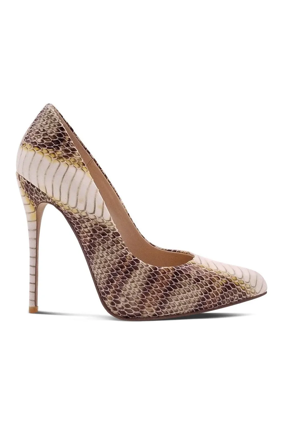 Sultry Low Cut Sky High Stiletto Heel Pump