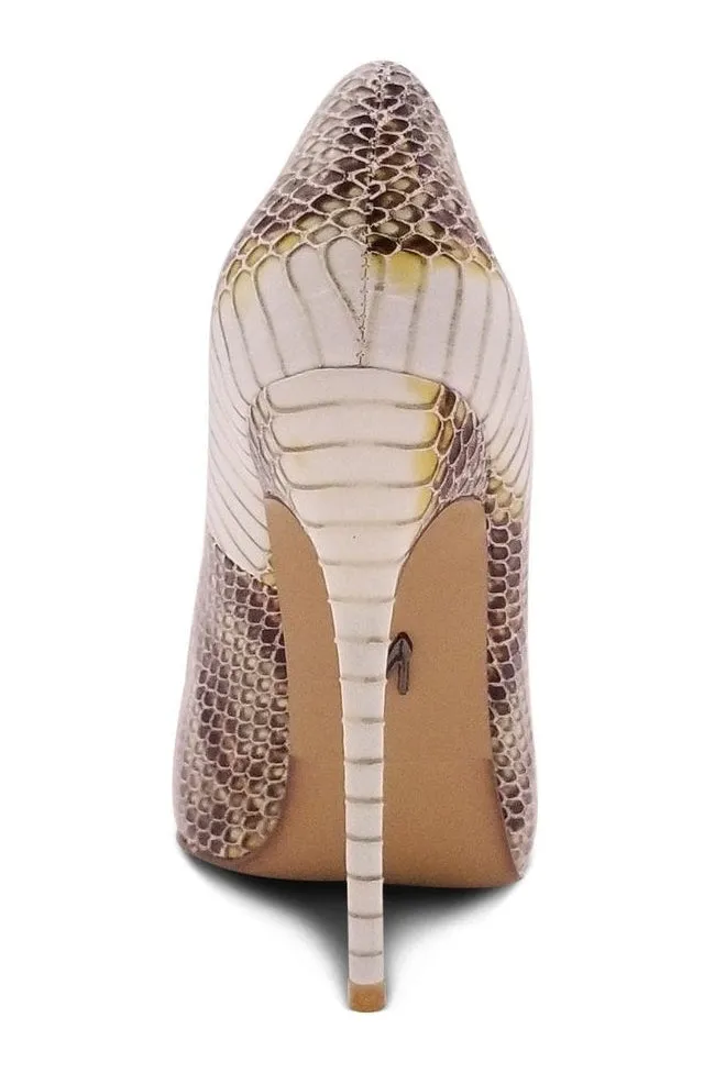 Sultry Low Cut Sky High Stiletto Heel Pump