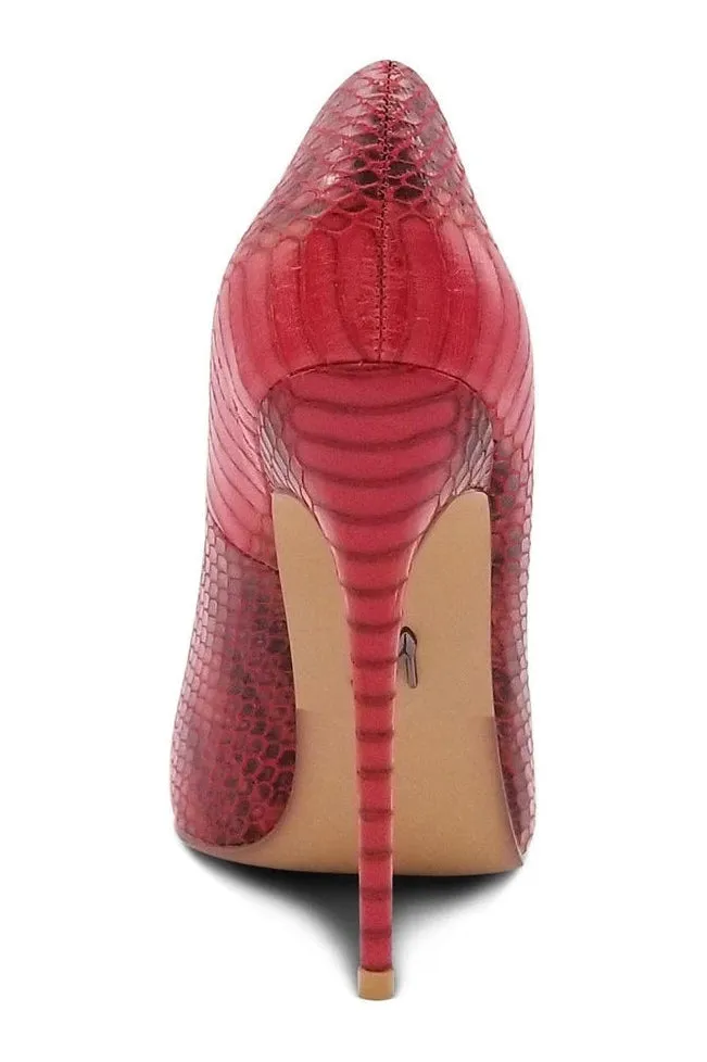 Sultry Low Cut Sky High Stiletto Heel Pump