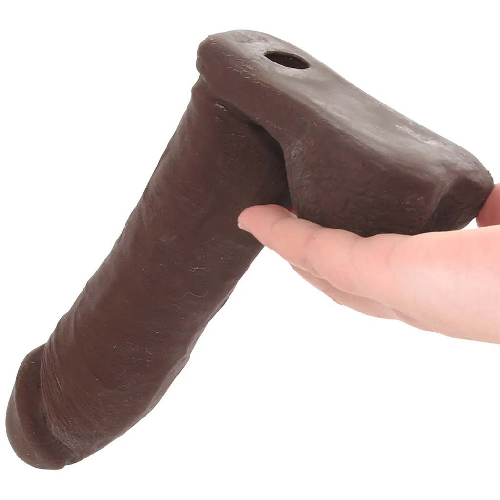 The Realistic 6 Inch Cock with Balls in Chocolate