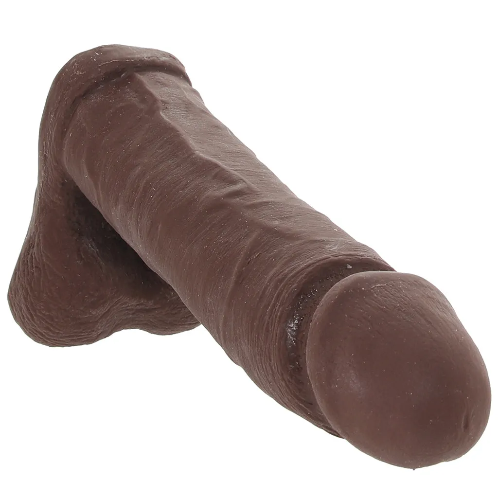 The Realistic 6 Inch Cock with Balls in Chocolate
