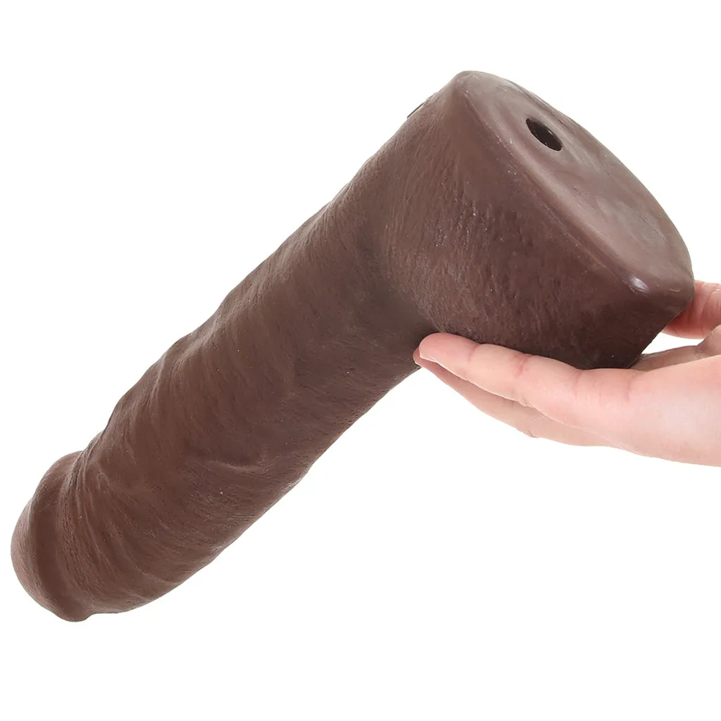 The Realistic Hung 12 Inch Cock with Balls in Chocolate