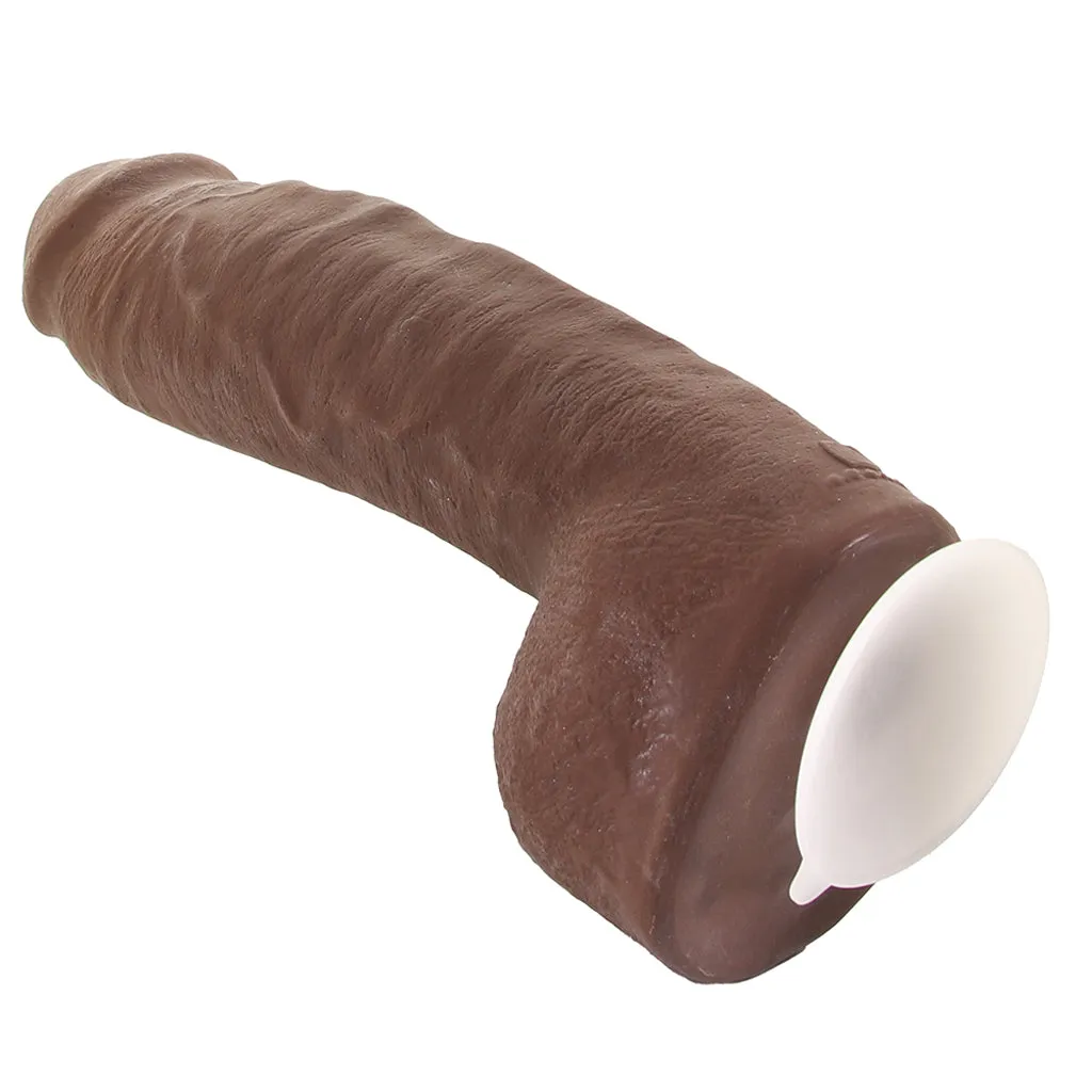 The Realistic Hung 12 Inch Cock with Balls in Chocolate