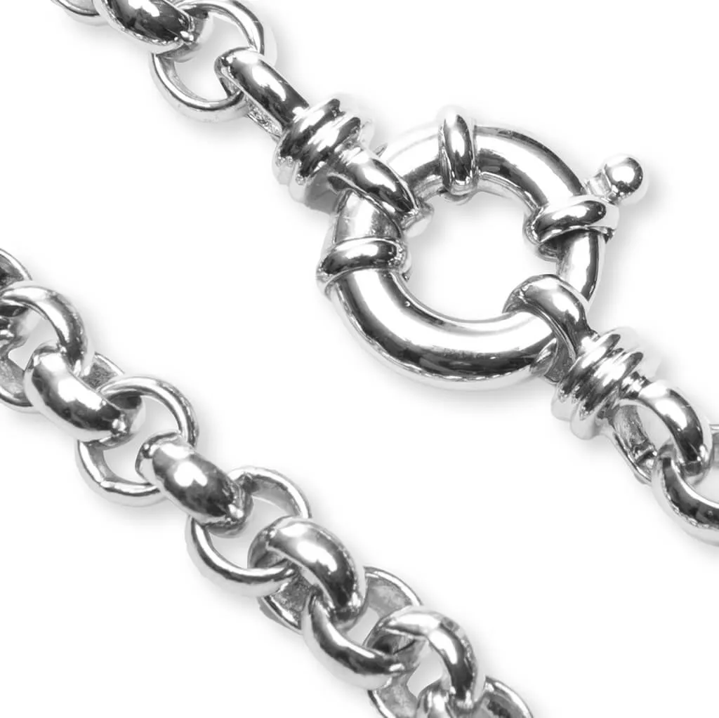 Thick Rolo Bracelet - 925 Sterling Silver