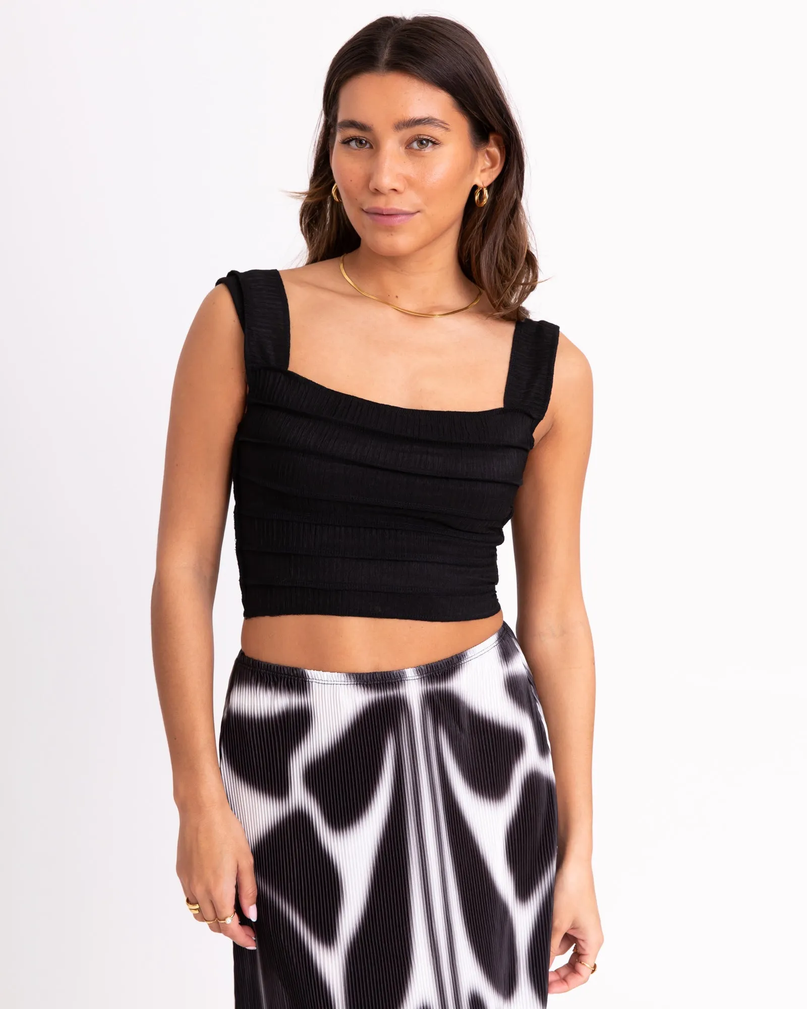 TILTIL Sese Cropped Top Black One Size
